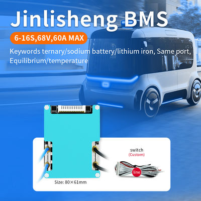 Lifepo4 Active Balancer BMS Board 6s-10s 20a-60a & 20v-60v For E-Bike Power Solution