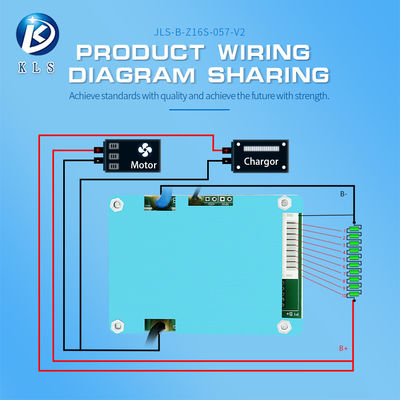Custom NMC Batteries E-Motorcycle BMS , 16s 30a 64v Bms 6s For Electric Bicycle