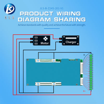 KLS Battery Motorcycle BMS: Tailored for Li-ion, 21S - 24S with 110A - 135A - Optimize Your Lithium Battery Performance