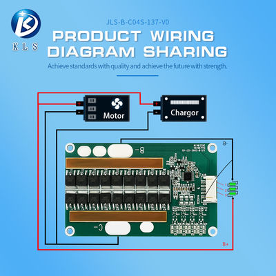 4S 12v Low Speed Car BMS LiFePO4 Balance BMS Battery Management Systems 10A-80A