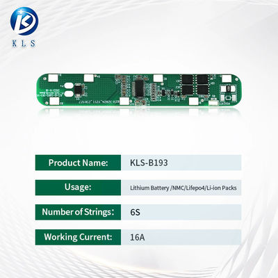 OEM ODM 6S 16A Lithium Battery BMS Board for E-Tools / Solar Battery