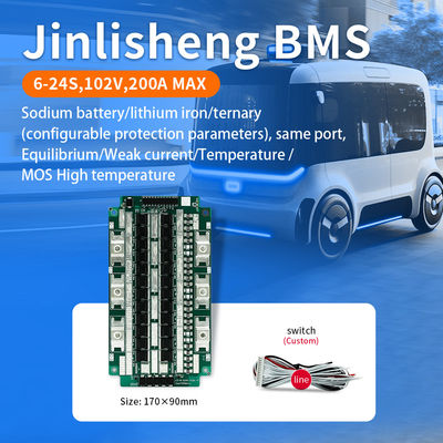KLS 3.2V 17S-24S 110A-200A BMS Module for LiFePO4 Battery with Battery Management System
