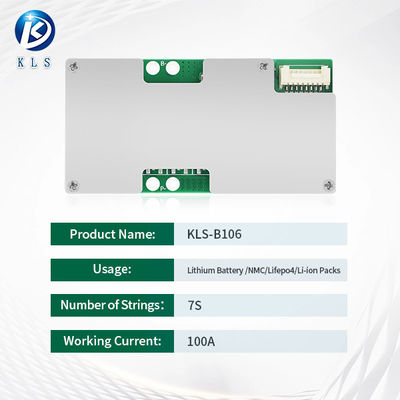 7S 80A 90A 100A Lithium Ion NMC LifePO4 Battery BMS Board With Balance Function