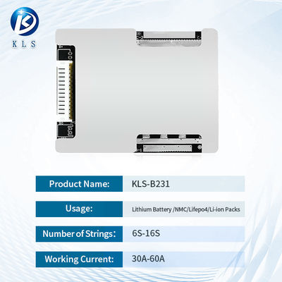 Lithium Ion NMC LifePO4 Bms Board 6s-16s 30A 40A 50A 60A Battery Management System